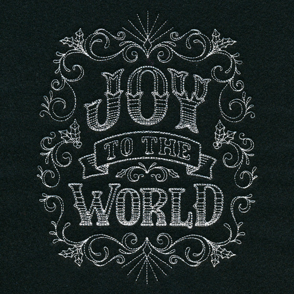 Victorian Chalkboard Joy to the World