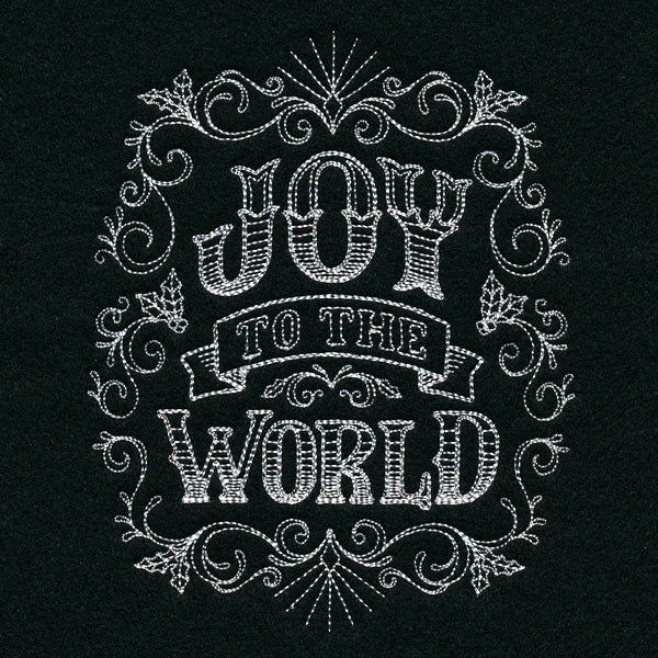 Victorian Chalkboard Joy to the World