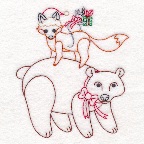 Holiday Bear and Friends Stack (Vintage)