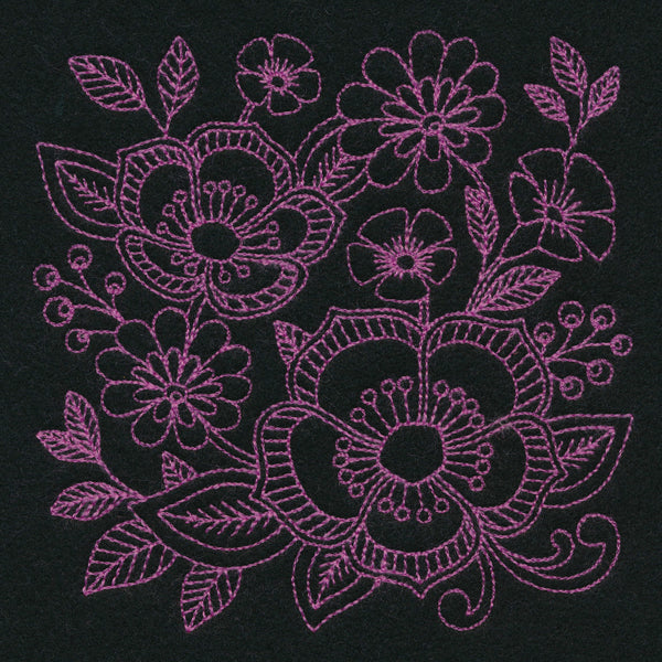 Free Spirit Floral Square (Thick Thread)