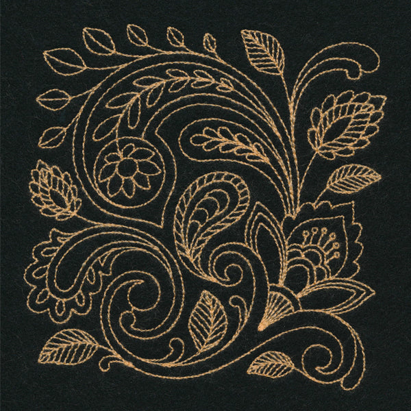 Pretty Paisley Square (Thick Thread)