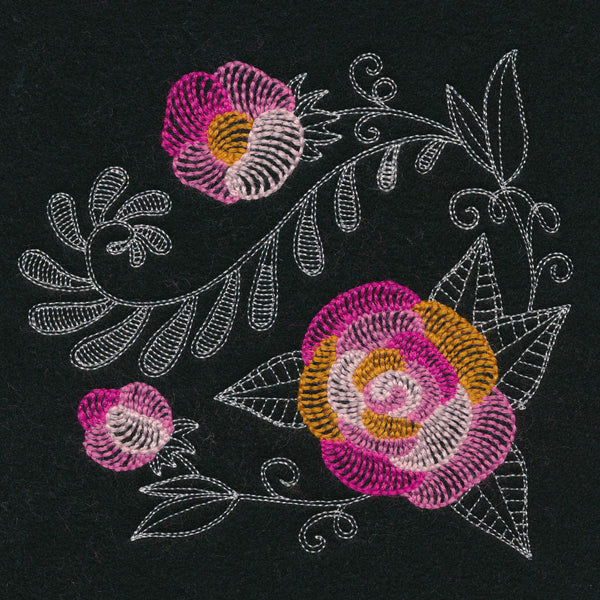 Garden Textures Square 1 (Thick Thread)