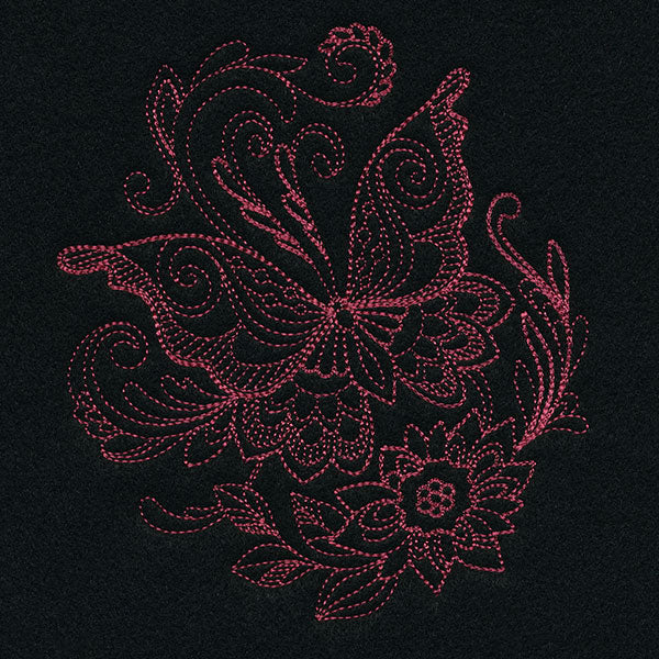 Delicate Doodle Butterfly (Vintage)