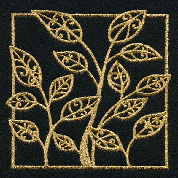 Golden Garden Leafy Square