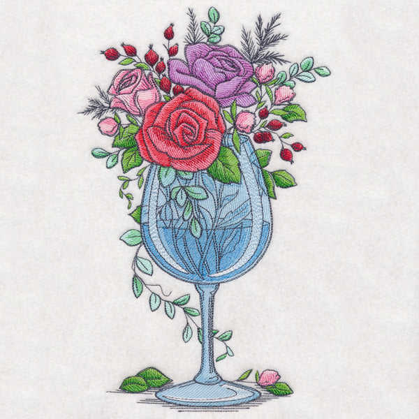 Wine Glass Bouquet