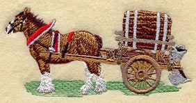 Clydesdale & Cart