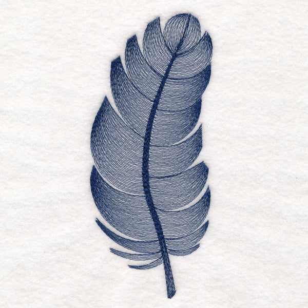 Elegant Etching Feather