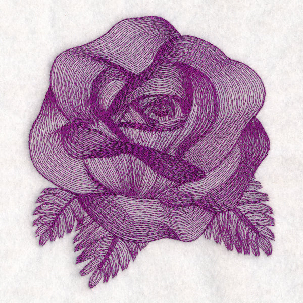 Elegant Etching Rose