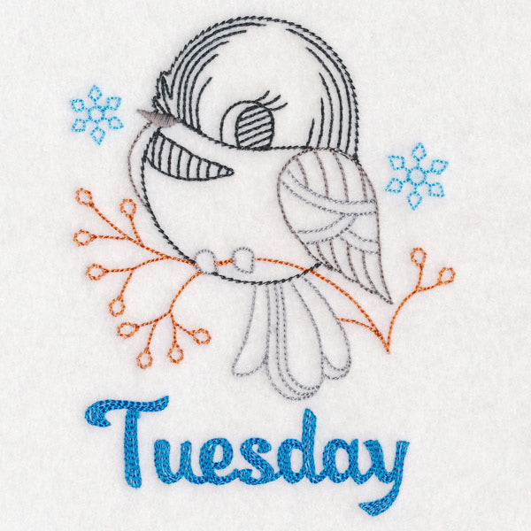 Winter Chickadee - Tuesday (Vintage)