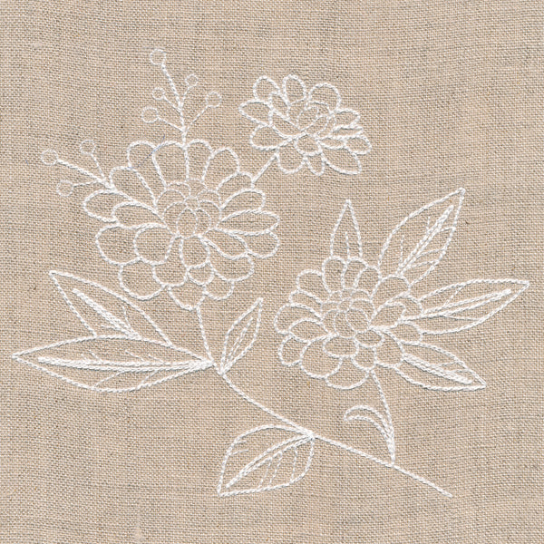 Rustic Zinnia Accent