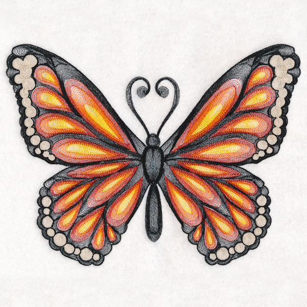 Soft Spirals Monarch Butterfly