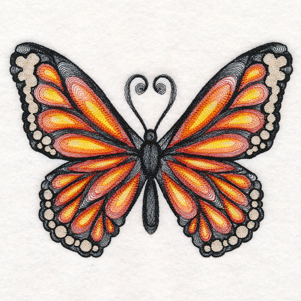 Soft Spirals Monarch Butterfly