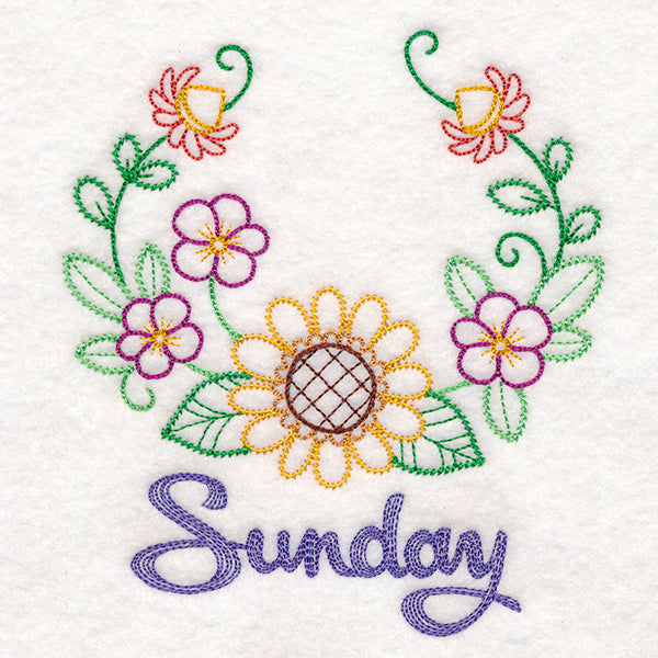 Floral Laurels - Sunday (Vintage)