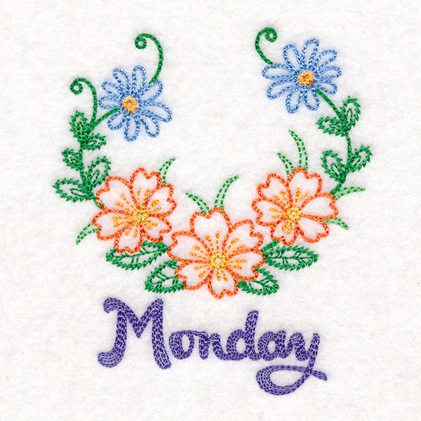 Floral Laurels - Monday (Vintage)