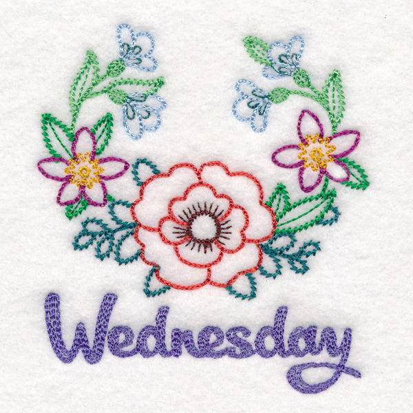 Floral Laurels - Wednesday (Vintage)