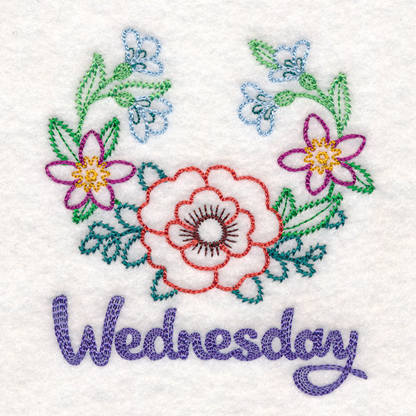 Floral Laurels - Wednesday (Vintage)