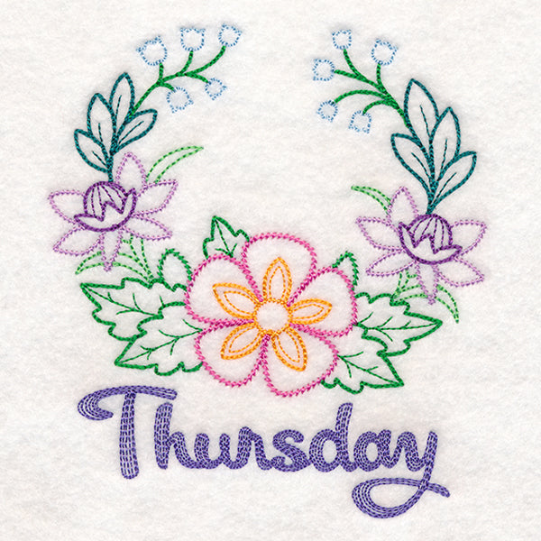 Floral Laurels - Thursday (Vintage)