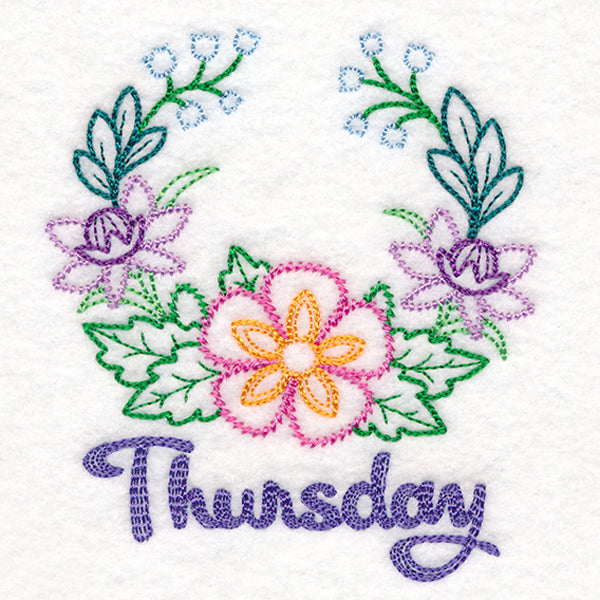 Floral Laurels - Thursday (Vintage)