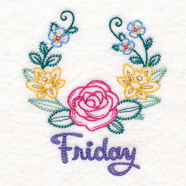Floral Laurels - Friday (Vintage)