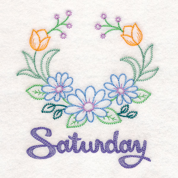 Floral Laurels - Saturday (Vintage)