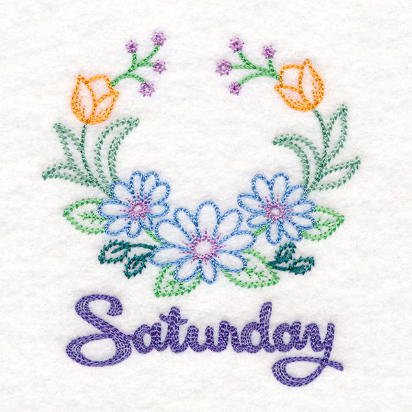 Floral Laurels - Saturday (Vintage)