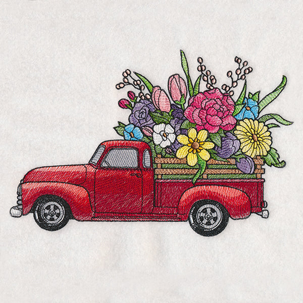 Retro Flower Truck