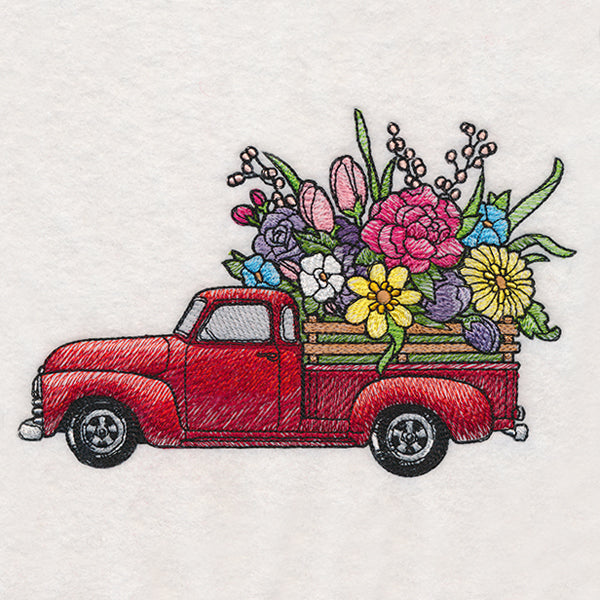 Retro Flower Truck