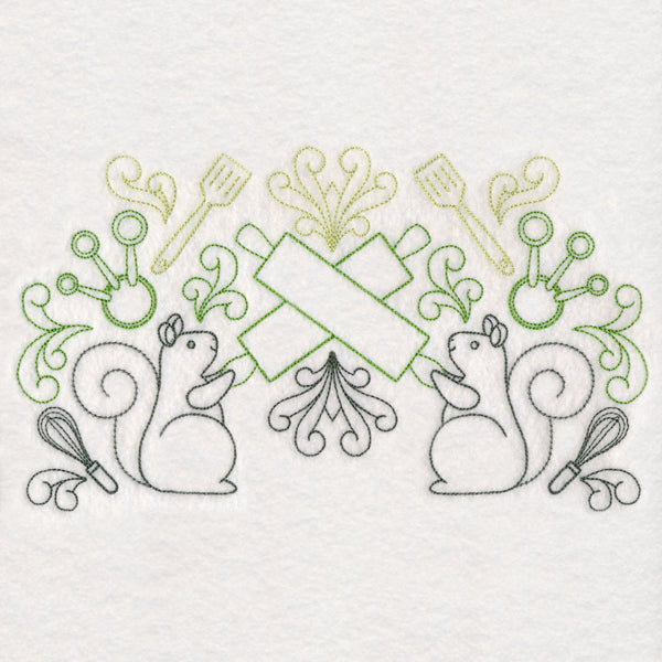 Kitchen Helper Squirrels (Vintage)