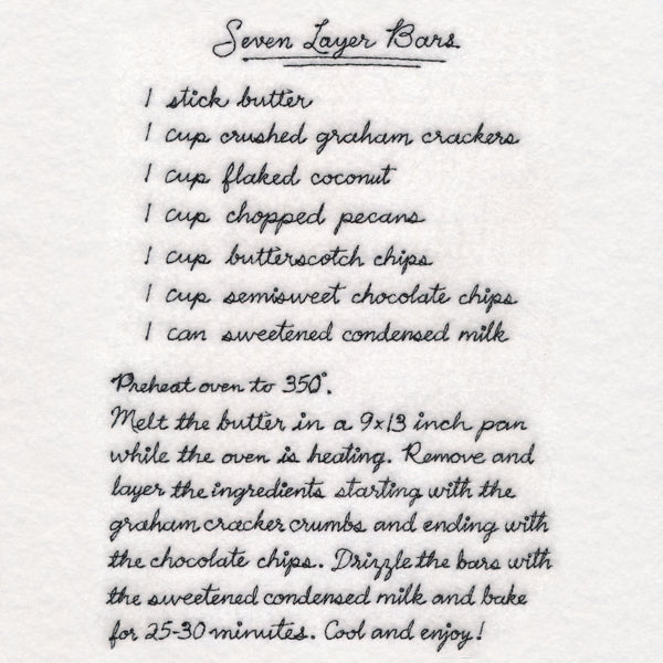 Seven Layer Bars Recipe