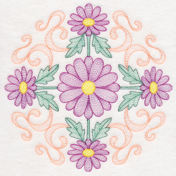 Fancy Floral Medallion - Daisy