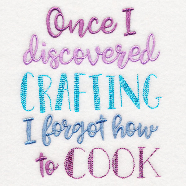 Once I Discovered Crafting I Forgot How to Cook