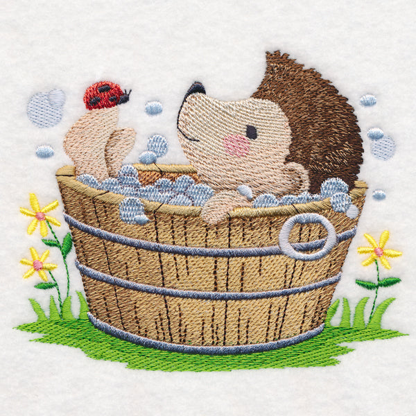 Woodland Bath Time - Hedgehog
