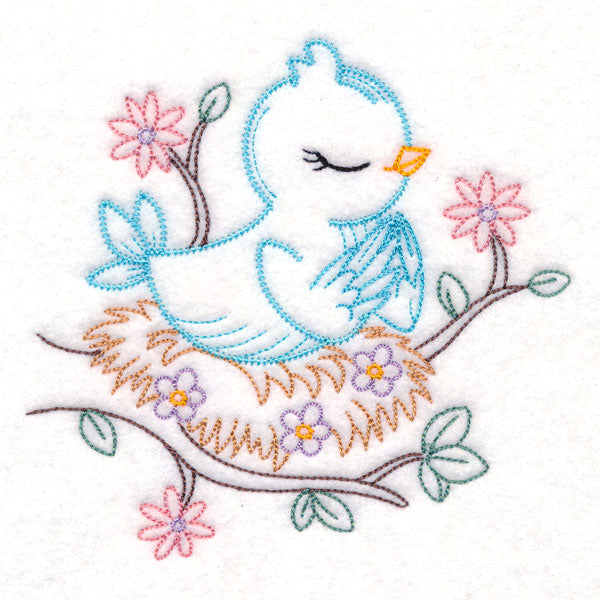 Praying Woodland Pals - Bird (Vintage)