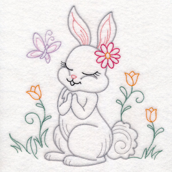 Praying Woodland Pals - Bunny (Vintage)