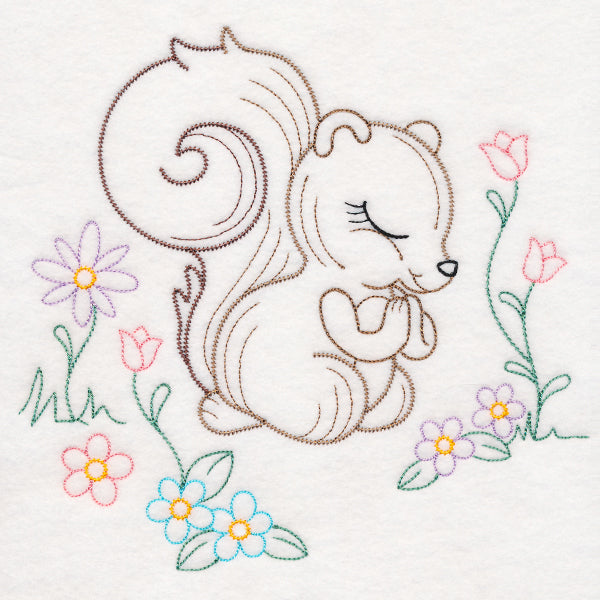 Praying Woodland Pals - Squirrel (Vintage)