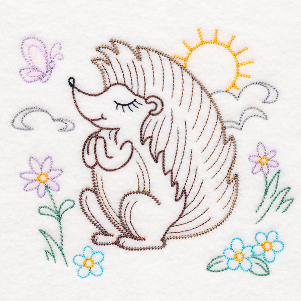 Praying Woodland Pals - Hedgehog (Vintage)