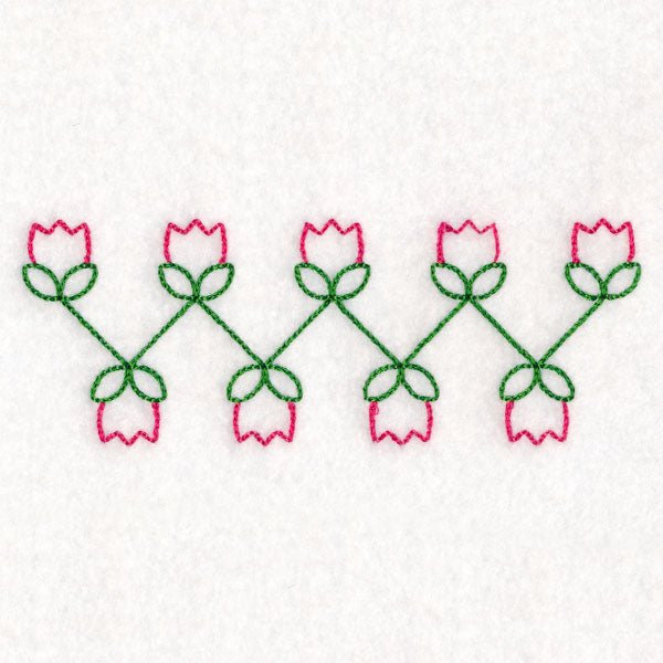 Simple Tulip Border (Vintage)