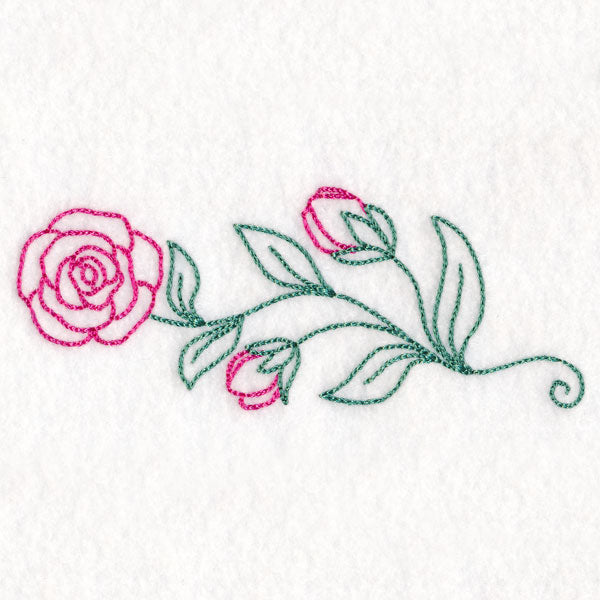 Elegant Rose Border (Vintage)