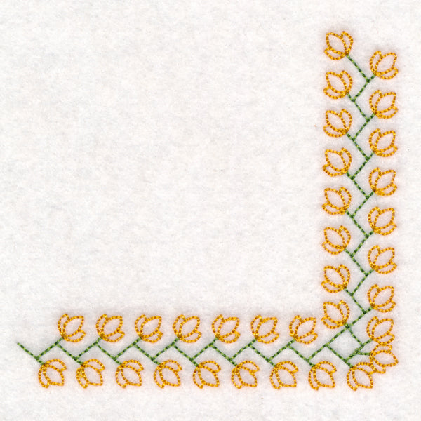 Zigzag Floral Corner (Vintage)