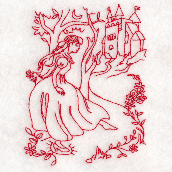 Enchanted Fairy Tale - Cinderella (Redwork)