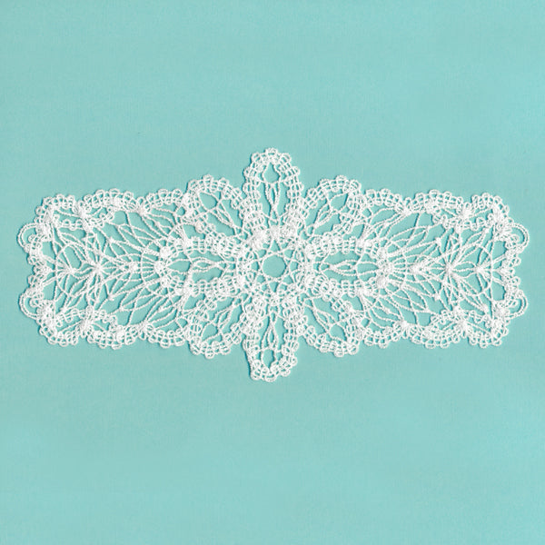 Floral Jar Wrap (Battenburg Lace)