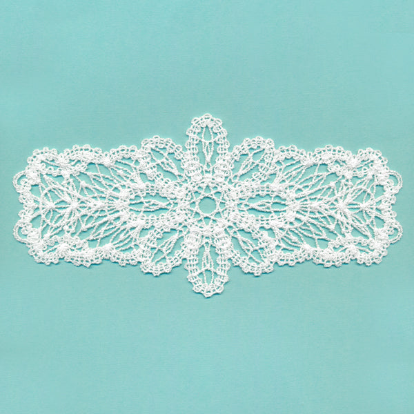 Floral Jar Wrap (Battenburg Lace)