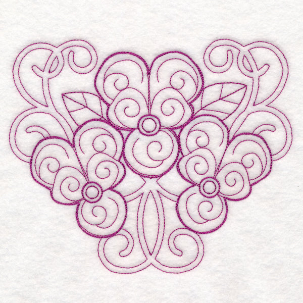 Delicate Violet Doodle (Vintage)