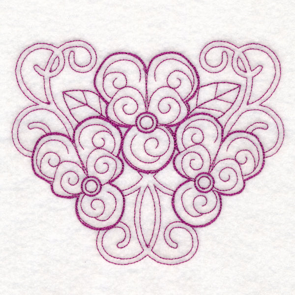 Delicate Violet Doodle (Vintage)