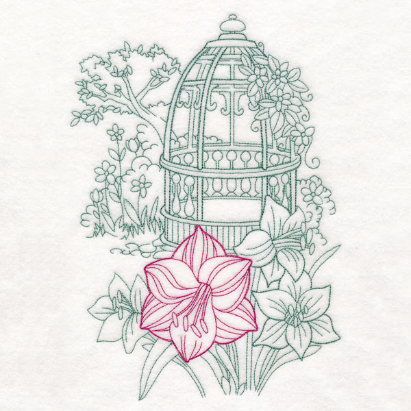 Garden Gazebo Etching
