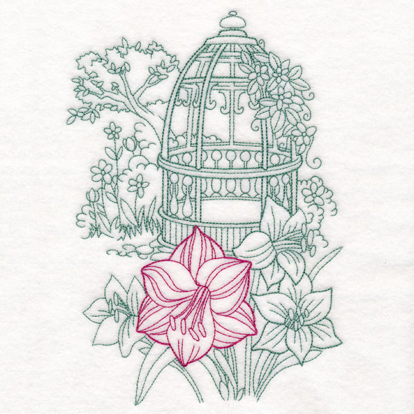 Garden Gazebo Etching