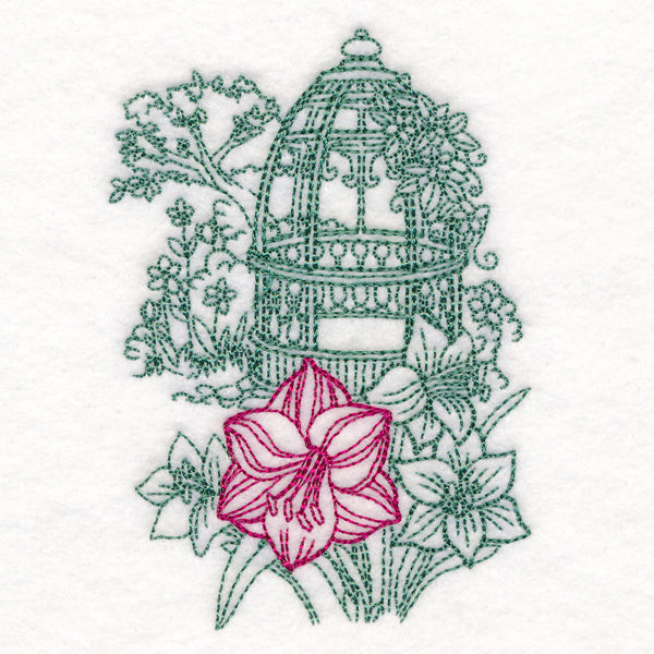 Garden Gazebo Etching