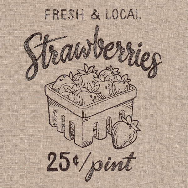 Farmers Market - Fresh and Local Strawberries