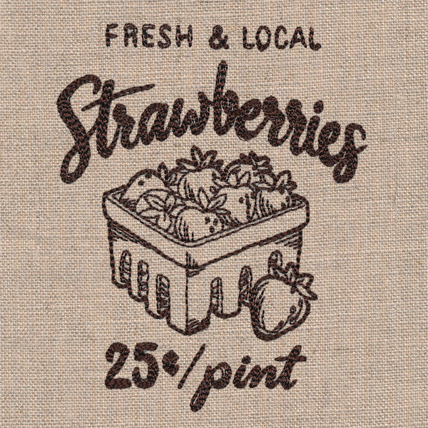 Farmers Market - Fresh and Local Strawberries