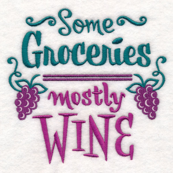 Some Groceries Mostly Wine